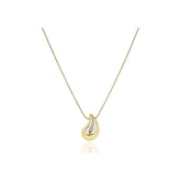 BELARIC Elegant Gold Plated Teardrop Pendant Necklace for Women | Minimalist Daily Wear Jewellery