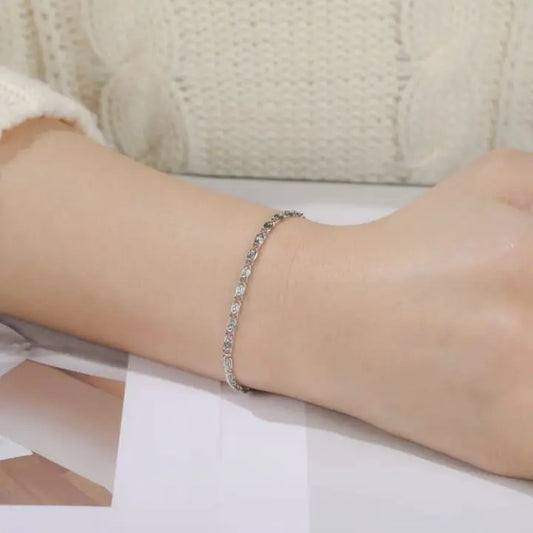 Silver Byzantine Chain Bracelet - BELARIC