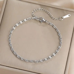 Silver Byzantine Chain Bracelet - DZOIR
