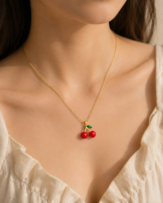Cherry Pendant Necklace