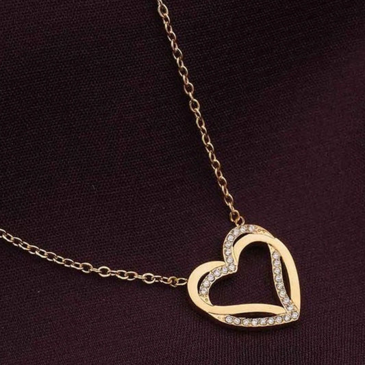 Gold Double Heart Bracelet - BELARIC