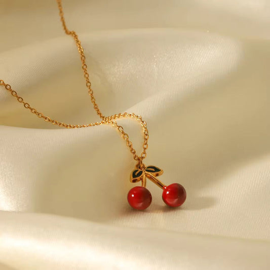 Cherry Pendant Necklace