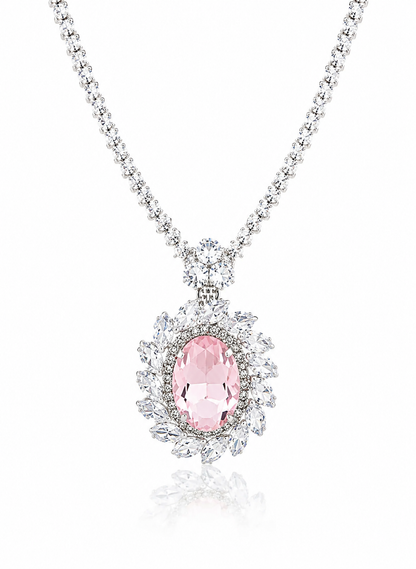 Pink Pearl Necklace Set