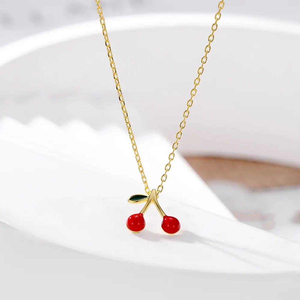 Cherry Pendant Necklace