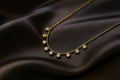 Gold Crystal Drop Necklace