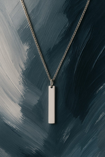 Steel Bar Necklace
