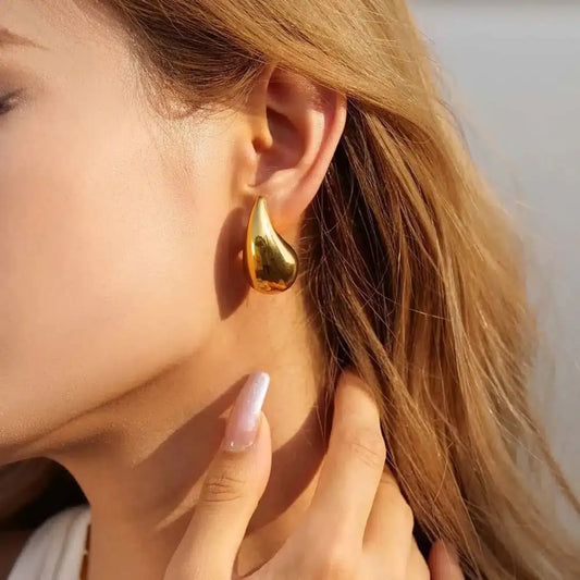 Chunky Water Tea Drop Earrings for Women - BELARIC