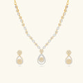 Gold Diamond Necklace Set