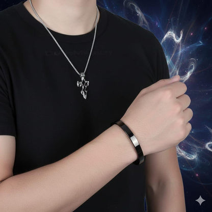 Cross Necklace & Bracelet Set