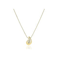 Gold Teardrop Pendant Necklace