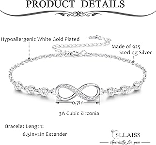 Infinity Necklace Bracelet Combo
