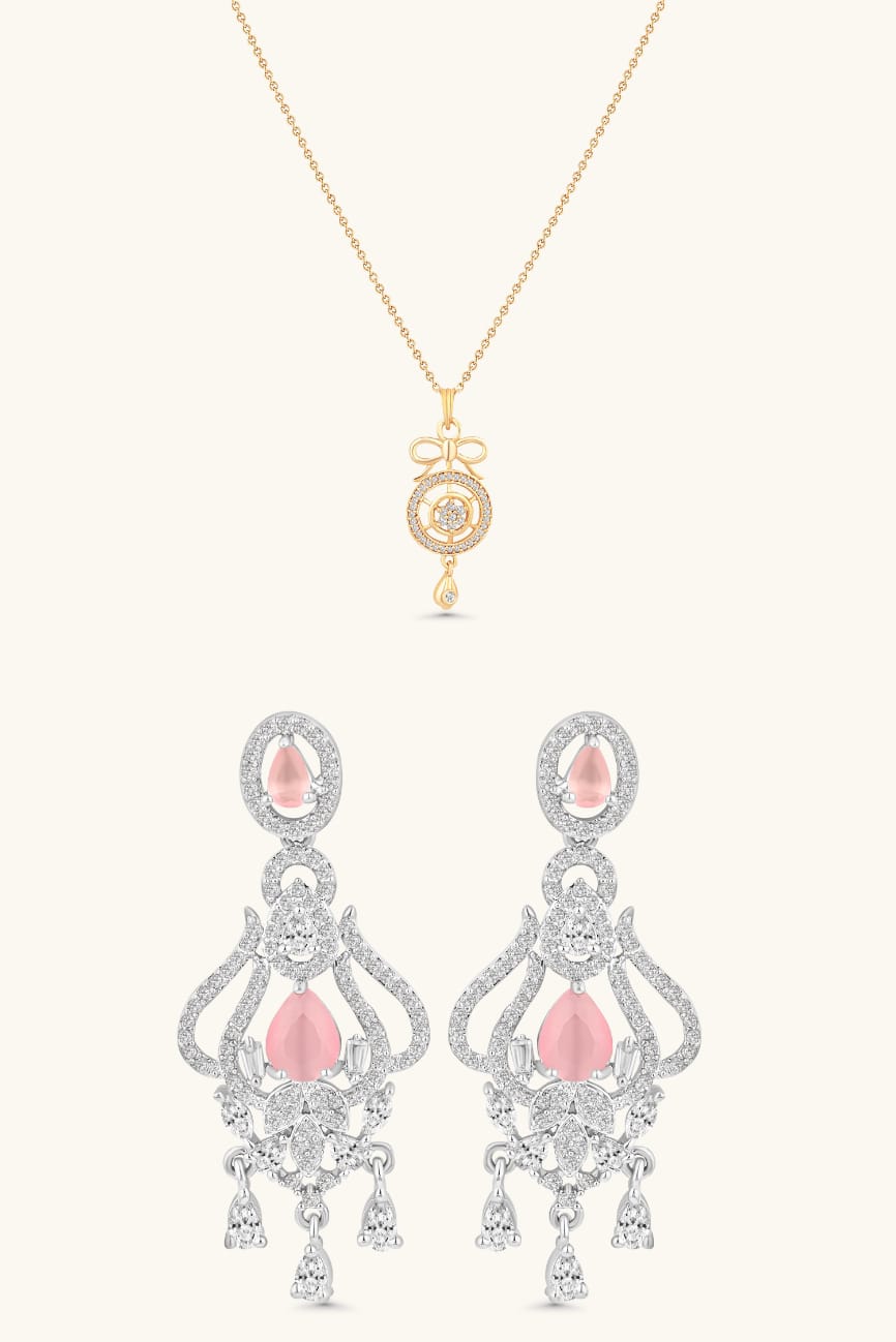 Blush Bow Set
