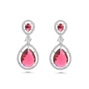 Red Crystal Earrings