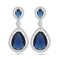 Blue Diamond Earrings