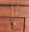 Solitaire Heart Necklace