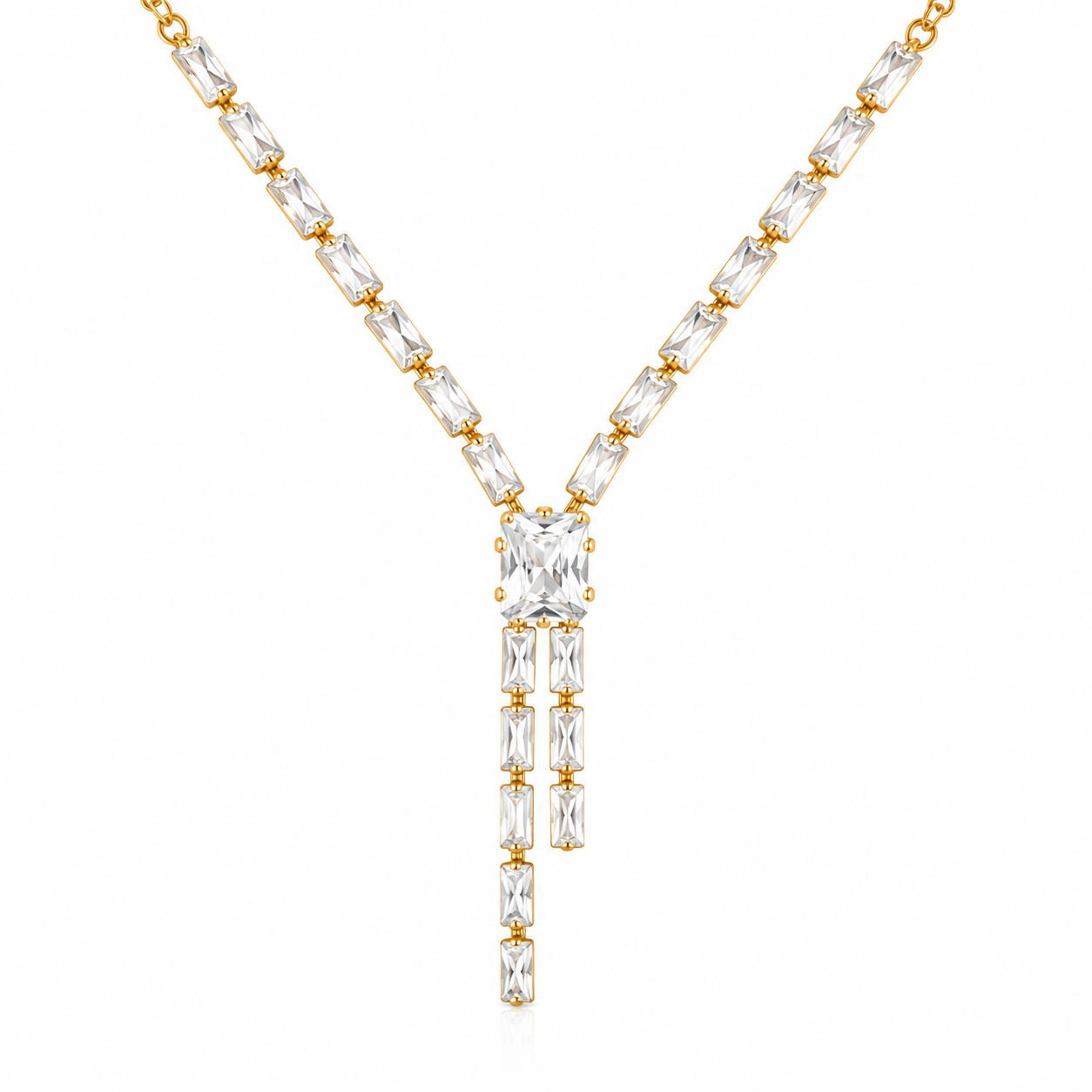 Gold Pearl Necklace Set