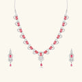 Pink Stone Choker Set