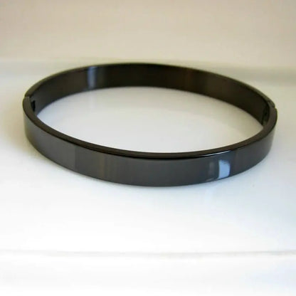 Black Stainless Steel Bangle - BELARIC
