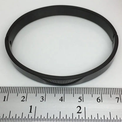 Black Stainless Steel Bangle - BELARIC