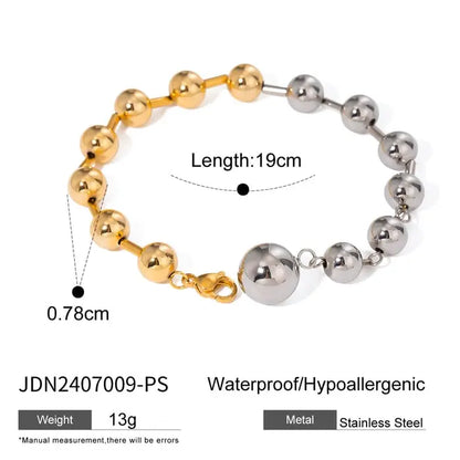 Two-Tone Beaded Bracelet - BELARIC