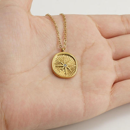 Sunburst Medallion Necklace