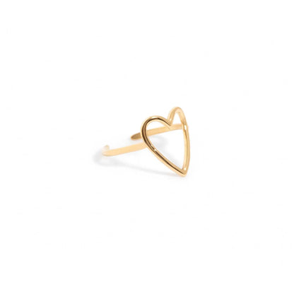 Minimalist Gold Heart Ring - BELARIC