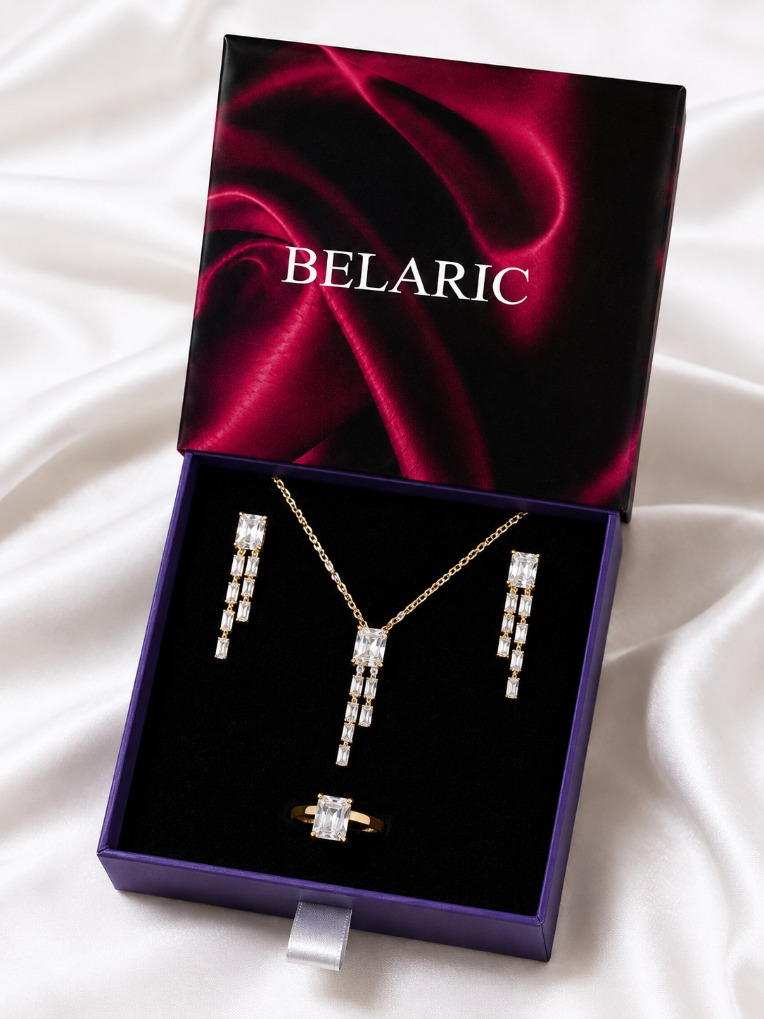 Gold Pearl Necklace Set