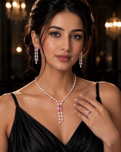 Rose Gold Jewellery Set