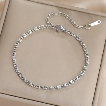 Silver Byzantine Chain Bracelet - BELARIC