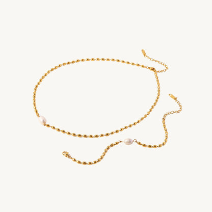 Pearl Charm Gold-Plated Bead Bracelet – Elegant & Chic Style - BELARIC
