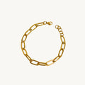 Gold Paperclip Bracelet