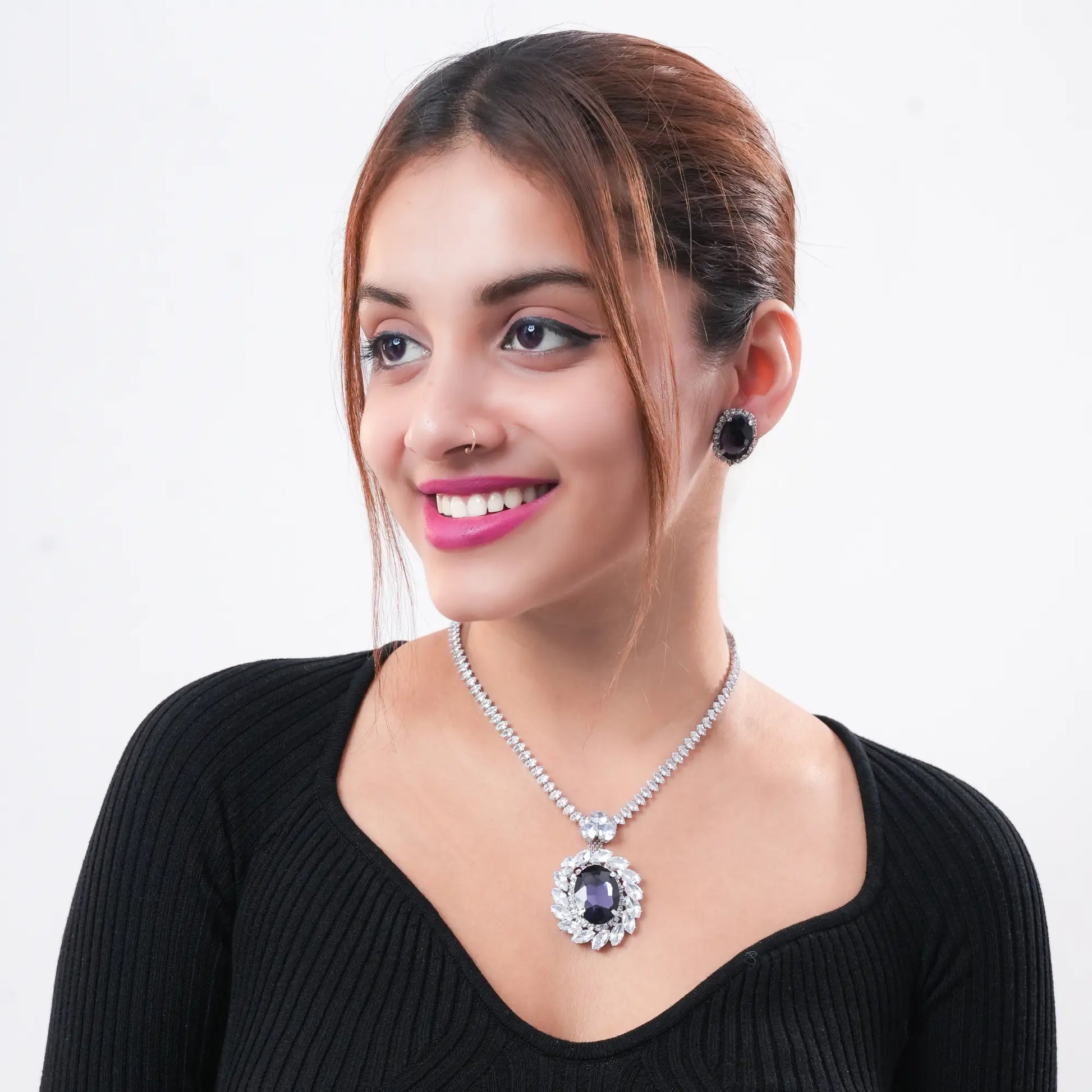 Purple Jewellery Set Women - BELARIC