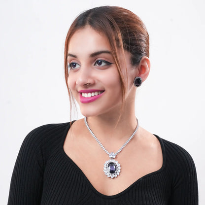 Purple Jewellery Set Women - BELARIC
