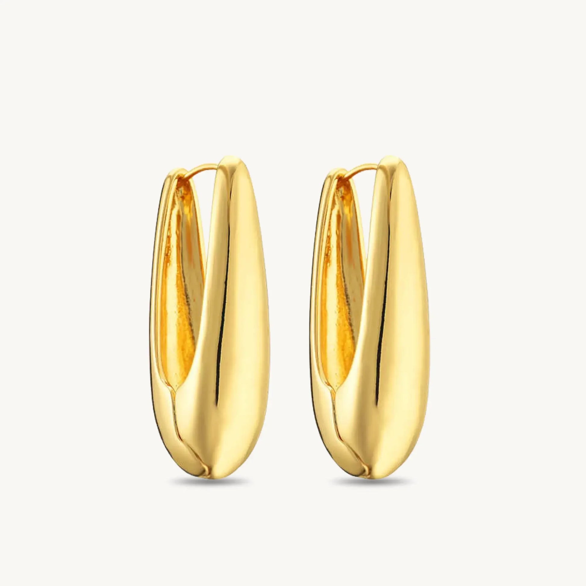 Elegant Gold Stud Earrings for Women | Korean Inspired Minimalist Design, Timeless & Chic Jewellery for Everyday Wear - BELARIC