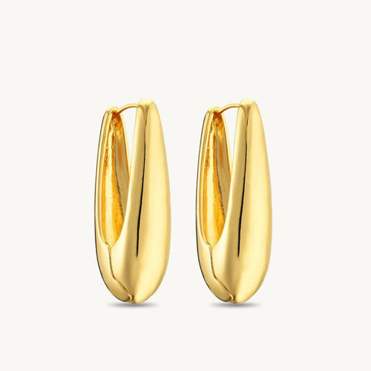 Elegant Gold Stud Earrings for Women | Korean Inspired Minimalist Design, Timeless & Chic Jewellery for Everyday Wear - BELARIC