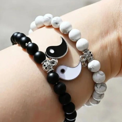 Black White Couple Bracelets - BELARIC