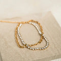 Gold Dual Layer Anklet