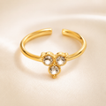Gold Zircon Ring