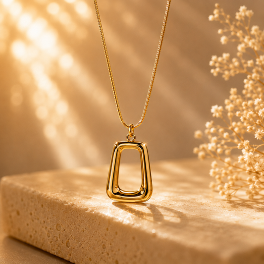 Abstract Pendant Necklace