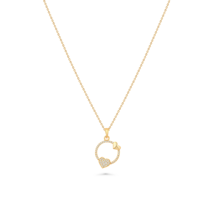 Elegant Rose Gold Heart Pendant Necklace – Dainty & Stylish Jewellery for Women - BELARIC
