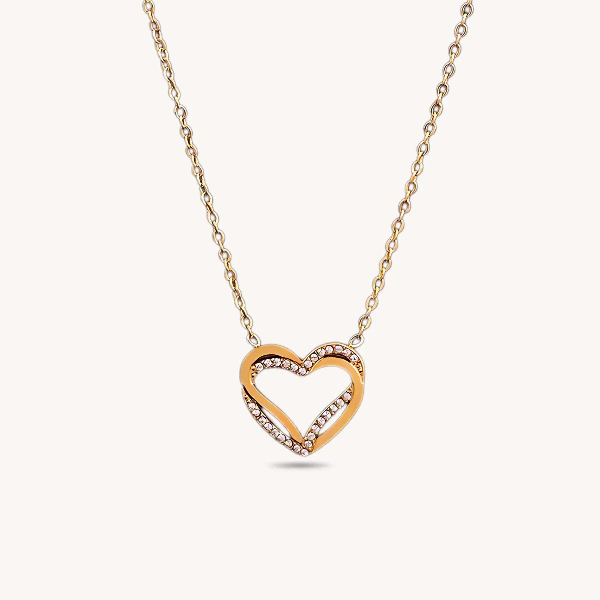 Gold Double Heart Bracelet - BELARIC