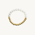 Gold Pearl Beaded Bracelet