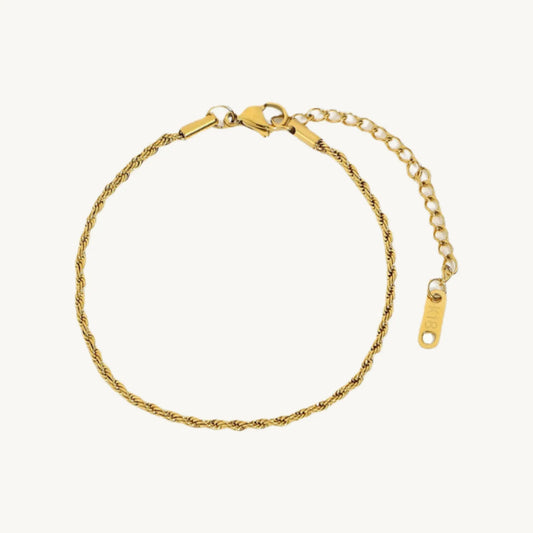 Gold Rope Chain Bracelet - BELARIC