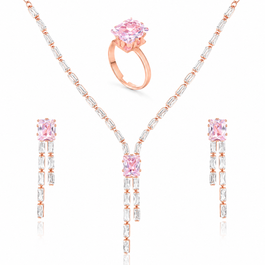 Rose Gold Jewellery Set