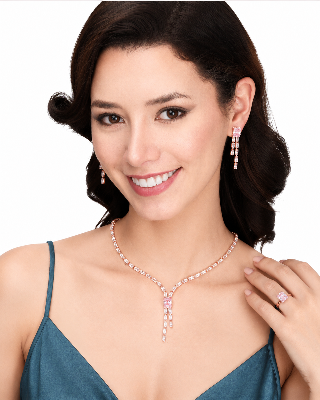 Rose Gold Jewellery Set