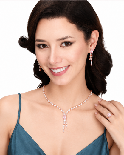 Rose Gold Jewellery Set