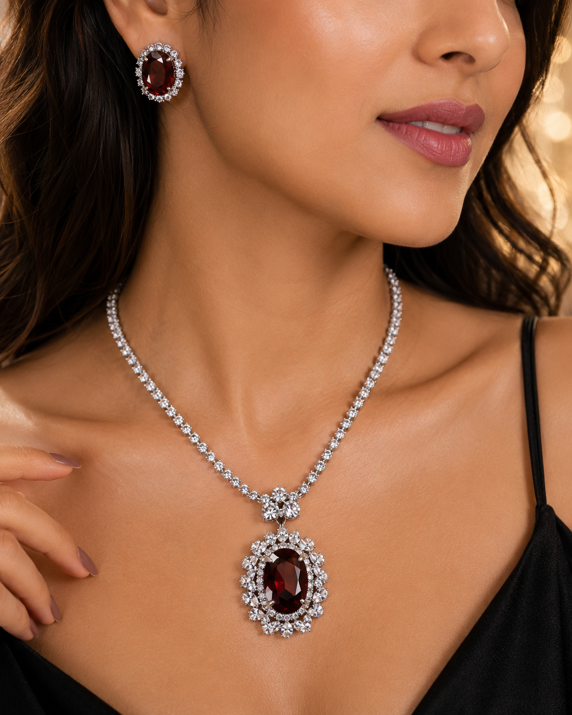 Crystal Necklace Set