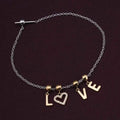 Gold Love Charm Bracelet