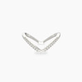 V-Shaped CZ Ring