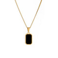 Minimal Black Pendant Chain